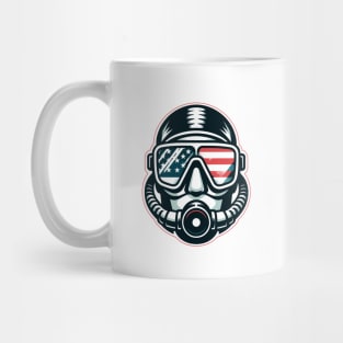 Vintage American Diver - Funny Scuba Dive Mug